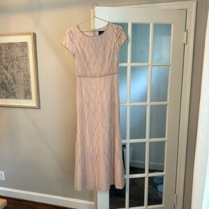 Adrianna Papell Pink Sheath Maxi Dress